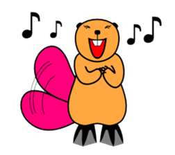 SINGING BEAVERS sticker #4298562