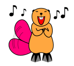 SINGING BEAVERS sticker #4298562