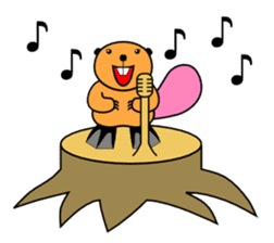SINGING BEAVERS sticker #4298575