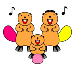SINGING BEAVERS sticker #4298576