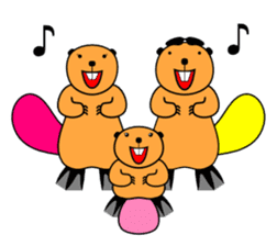 SINGING BEAVERS sticker #4298576