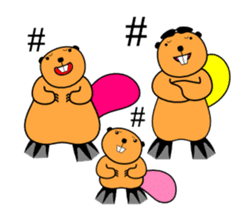 SINGING BEAVERS sticker #4298581