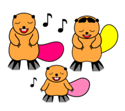 SINGING BEAVERS sticker #4298582