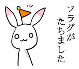 Rabbit of the pink ear 3 sticker #4298756