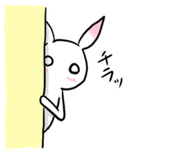 Rabbit of the pink ear 3 sticker #4298767