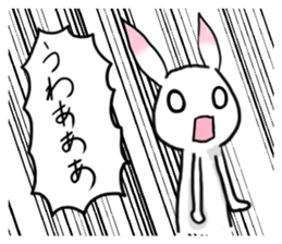 Rabbit of the pink ear 3 sticker #4298777
