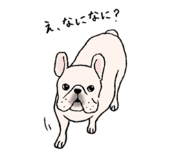 I love French Bulldog !! sticker #4298833