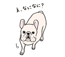 I love French Bulldog !! sticker #4298833