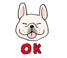 I love French Bulldog !! sticker #4298843