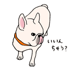 I love French Bulldog !! sticker #4298851