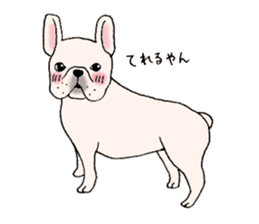 I love French Bulldog !! sticker #4298853