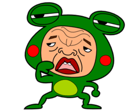 The Green Frog Man sticker #4298958
