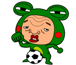 The Green Frog Man sticker #4298977