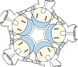 Super baseball hero -'Mr. Round Head'- sticker #4298995