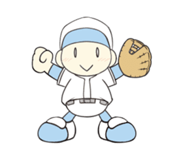 Super baseball hero -'Mr. Round Head'- sticker #4298996