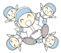 Super baseball hero -'Mr. Round Head'- sticker #4298999