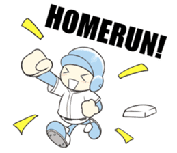 Super baseball hero -'Mr. Round Head'- sticker #4299003