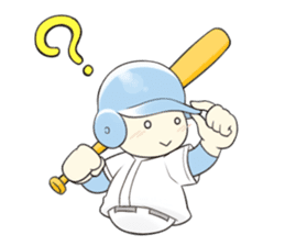 Super baseball hero -'Mr. Round Head'- sticker #4299005