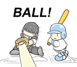 Super baseball hero -'Mr. Round Head'- sticker #4299010