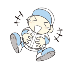 Super baseball hero -'Mr. Round Head'- sticker #4299014
