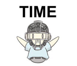 Super baseball hero -'Mr. Round Head'- sticker #4299020