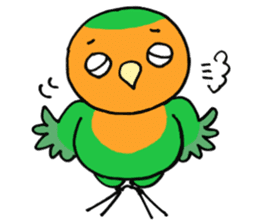 Picotan the lovebird - in English sticker #4299187