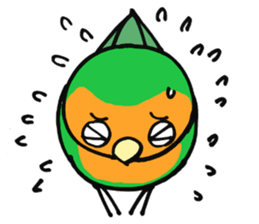 Picotan the lovebird - in English sticker #4299190