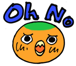 Picotan the lovebird - in English sticker #4299194