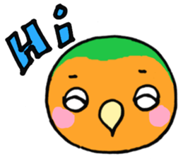 Picotan the lovebird - in English sticker #4299205