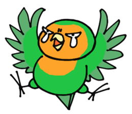 Picotan the lovebird - in English sticker #4299207