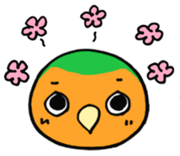 Picotan the lovebird - in English sticker #4299209