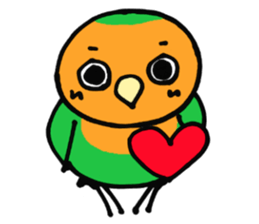 Picotan the lovebird - in English sticker #4299213