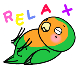 Picotan the lovebird - in English sticker #4299215