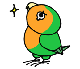 Picotan the lovebird - in English sticker #4299220