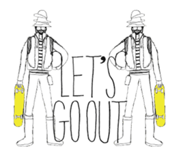 Let's go out. sticker #4299340