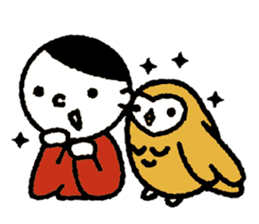 Nakanishi-kun and owl sticker #4300385