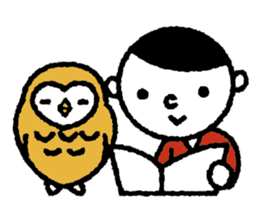 Nakanishi-kun and owl sticker #4300386