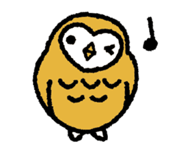 Nakanishi-kun and owl sticker #4300388