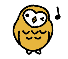 Nakanishi-kun and owl sticker #4300388