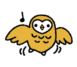 Nakanishi-kun and owl sticker #4300391