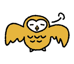 Nakanishi-kun and owl sticker #4300394