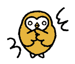 Nakanishi-kun and owl sticker #4300400