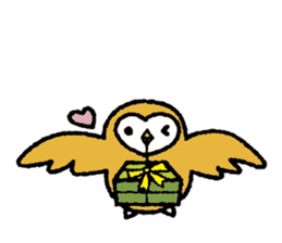 Nakanishi-kun and owl sticker #4300404