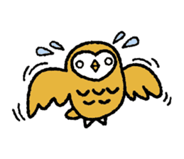 Nakanishi-kun and owl sticker #4300407