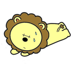 lion is cute sticker #4300594