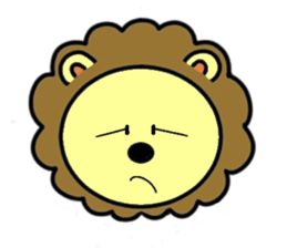 lion is cute sticker #4300597