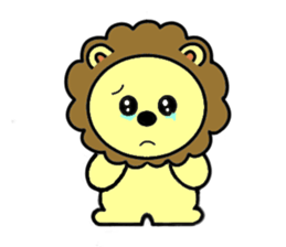 lion is cute sticker #4300599