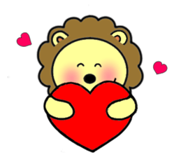 lion is cute sticker #4300602
