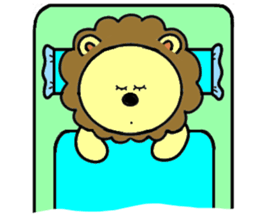 lion is cute sticker #4300608