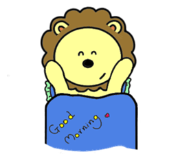 lion is cute sticker #4300615